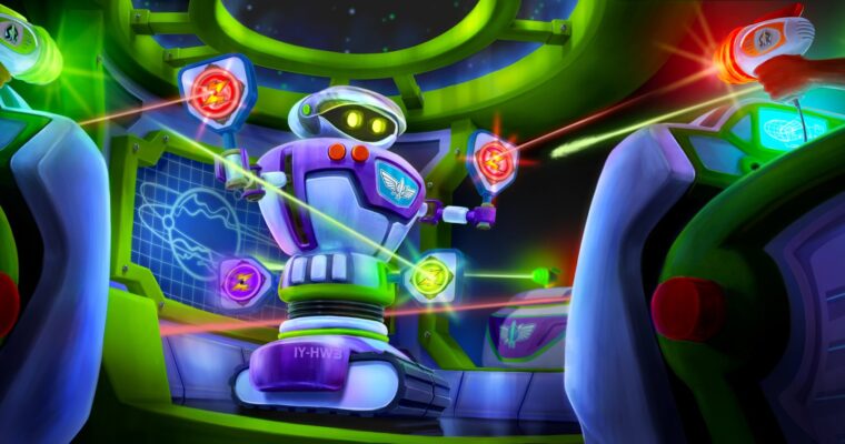Artist rendering of Buddy, a new Audio-Animatronic figure coming to Buzz Lightyear's Space Ranger Spin at Magic Kingdom