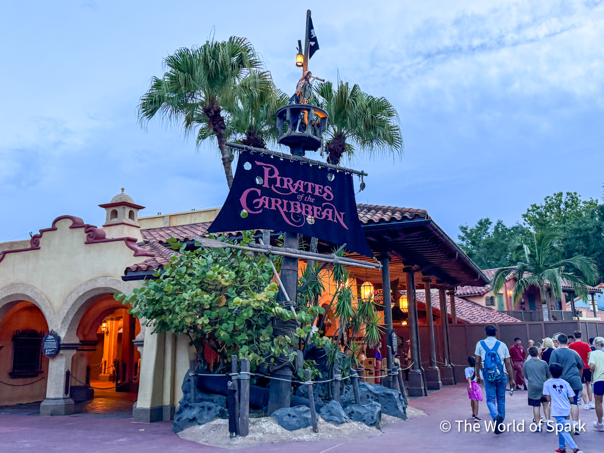 Entrance to Pirates of the Caribbean at Magic Kingdom